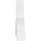 Ekena Millwork Archdale Architectural Grade PVC Gable Bracket, 48"W x 20"H x 4"D x 4"F, 10/12 Pitch GBP048X20X0404ARC00 - alternate 3